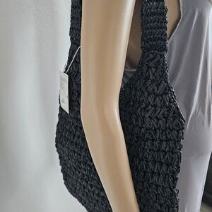 Primark Straw Shoulder Bags Black